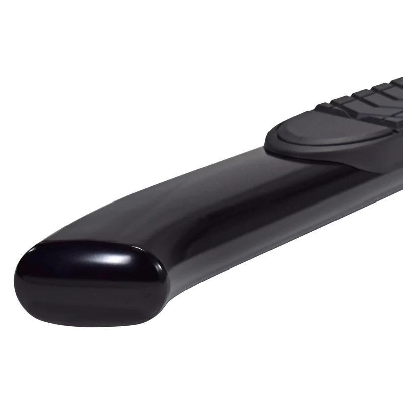TrailFX 5" Oval Bent Step Nerf Bars W/ Step Pads Bent Powder Coat Black Steel Model A7069B