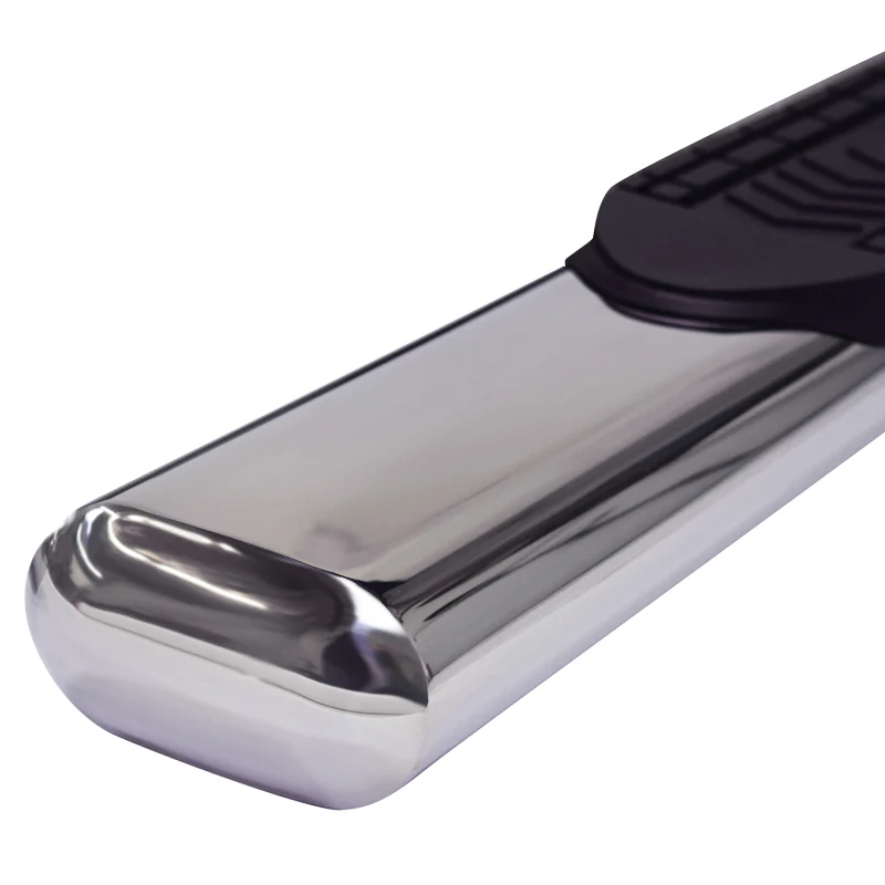 TrailFX 6" Oval Straight Step Nerf Bars Polished Stainless Steel Model A8220S