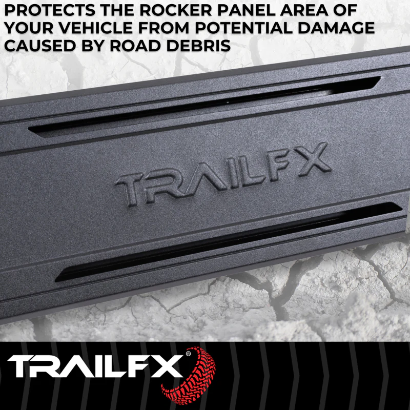 TrailFX A6 Running Boards Titanium Black Aluminum Model AL6002B - Image 4