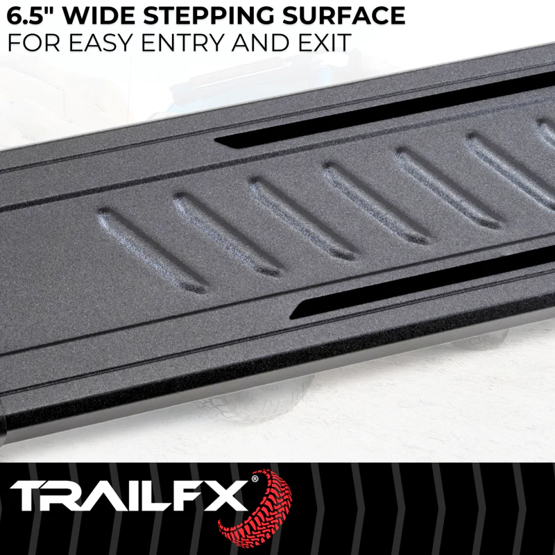 TrailFX A6 Running Boards Titanium Black Aluminum Model AL6004B - Image 3