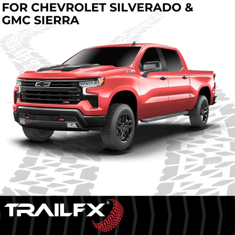 TrailFX A6 Running Boards Titanium Black Aluminum Model AL6004B - Image 5
