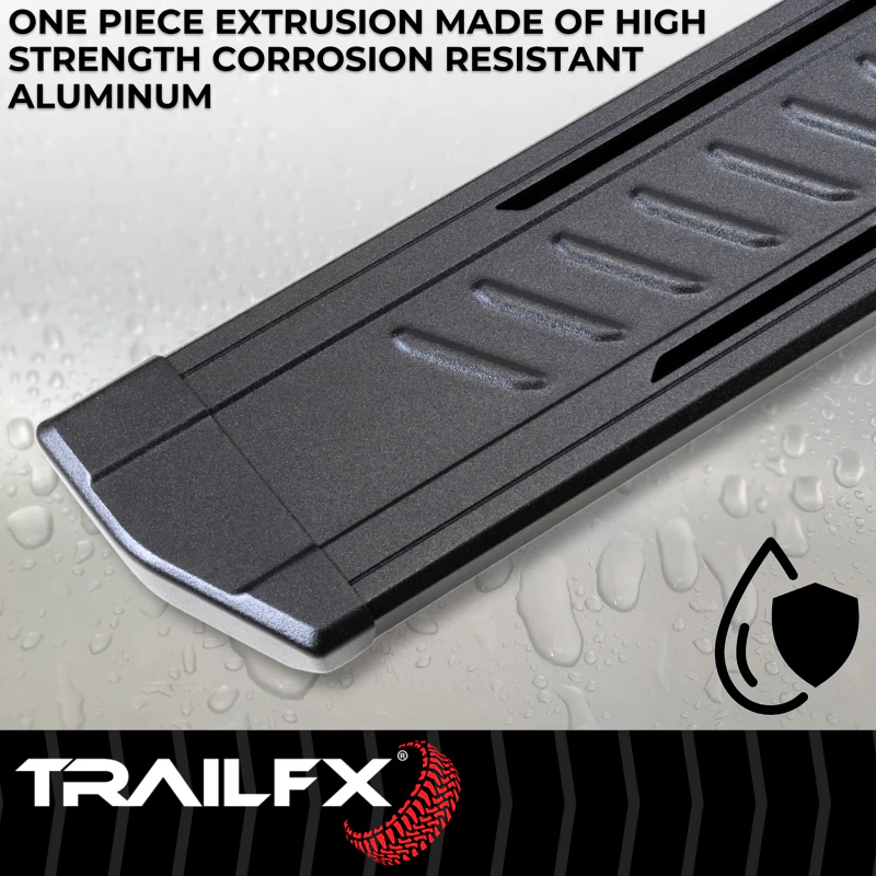 TrailFX A6 Running Boards Titanium Black Aluminum Model AL6006B - Image 8