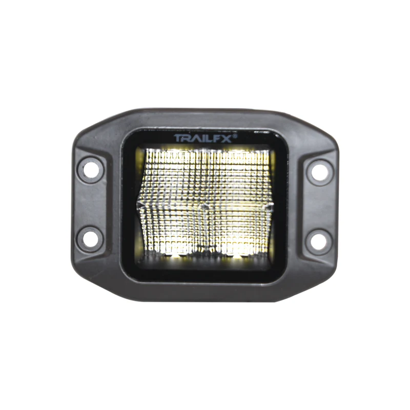 TrailFX Black Pod 4X5W Flush Mount Flood Pair Model 2X2CFFMBPR