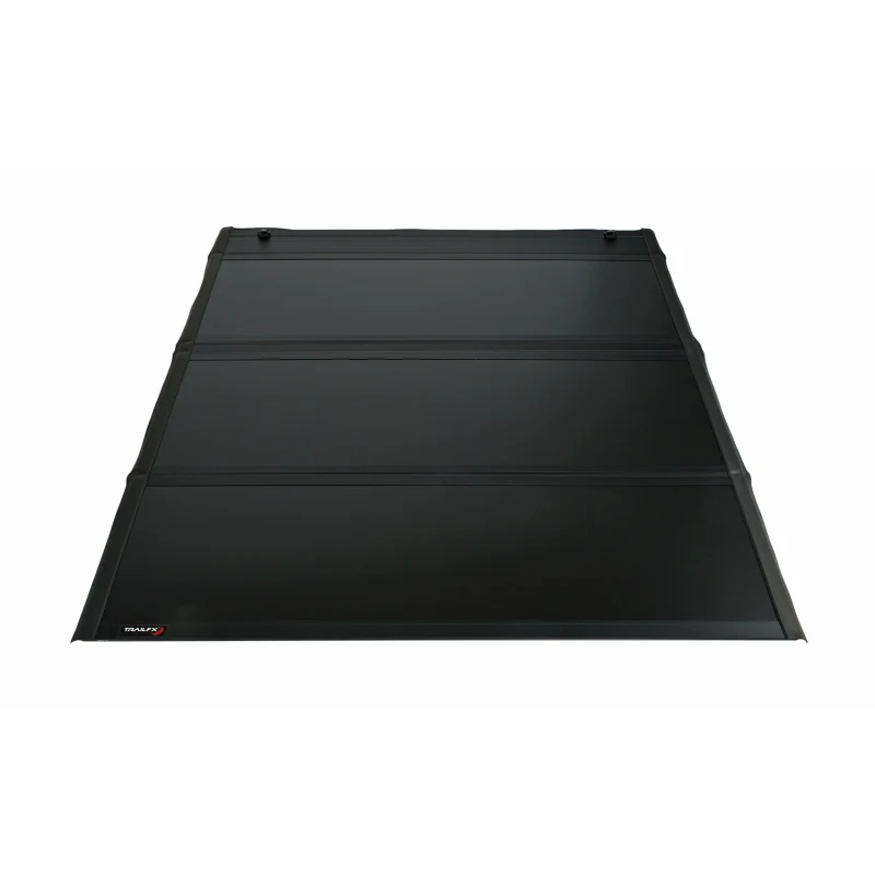 TrailFX Hard Tri-Fold Tonneau Cover Black Aluminum w/ Carpet Panels Model TFX5702