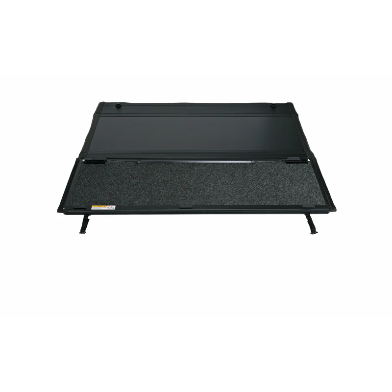 TrailFX Hard Tri-Fold Tonneau Cover Black Aluminum w/ Carpet Panels Model TFX5706 - Image 2