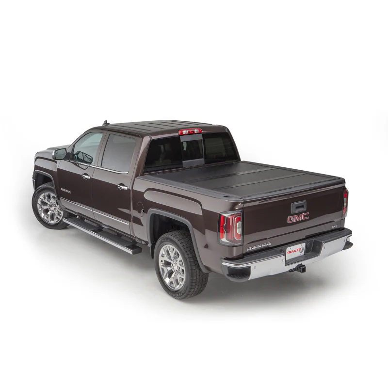 TrailFX Hard Tri-Fold Tonneau Cover Low Profile Black Plastic Model TFX5526 - Image 3