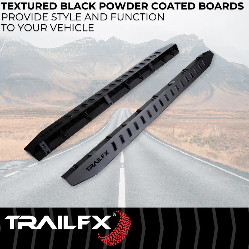 TrailFX Overland Running Boards Black Steel Model ORB002 - Image 2