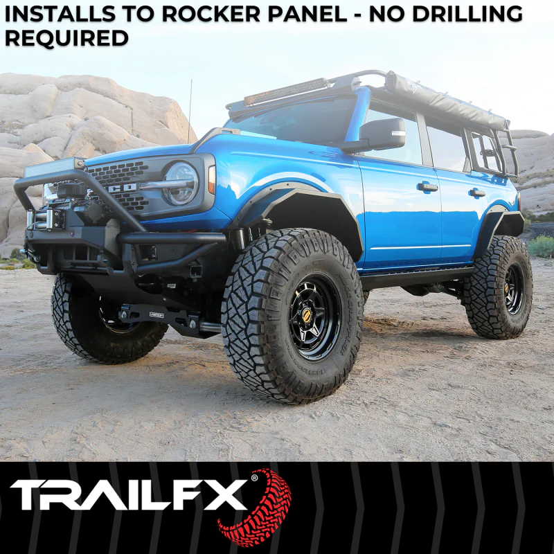 TrailFX Overland Running Boards Black Steel Model ORB010 - Image 6