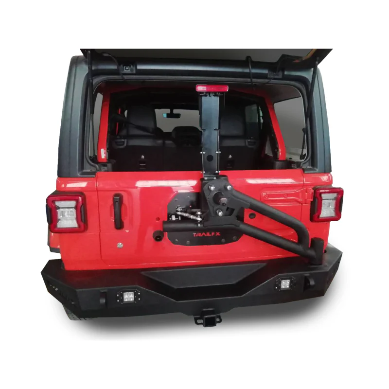 TrailFX Rear Bumper W/ Tire Carrier Black Model JL03T