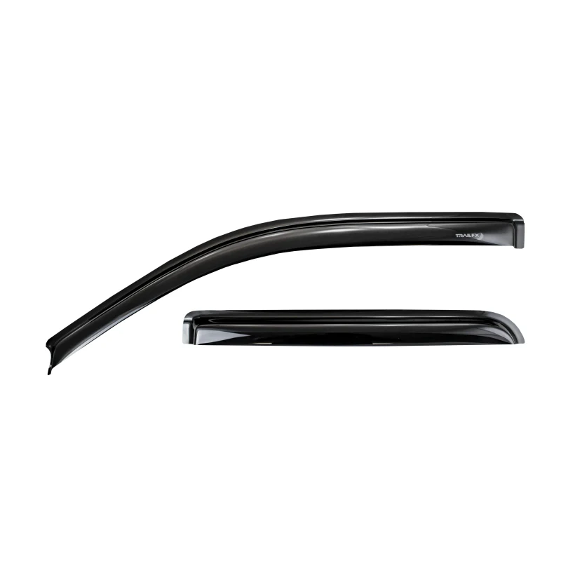 TrailFX Side Window Deflector Tape-On Smoke Acrylic Set of 2 Model 2503H