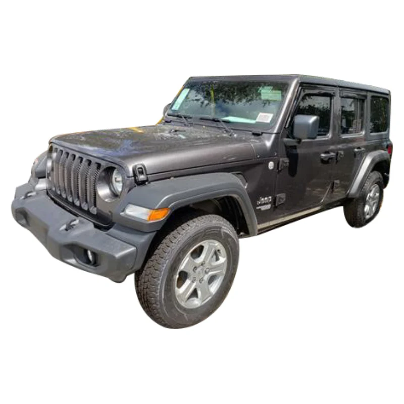 TrailFX Wind Deflector Low Profile Tape-On Smoke Acrylic Set of 4 Model 4250H