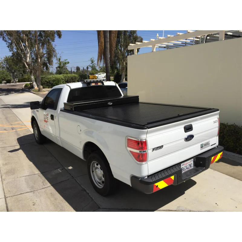 Truck Covers USA American Work Cover - Full Size Toolbox and Hard Rectractable Roll-up Combination Model CRT302 - Image 7