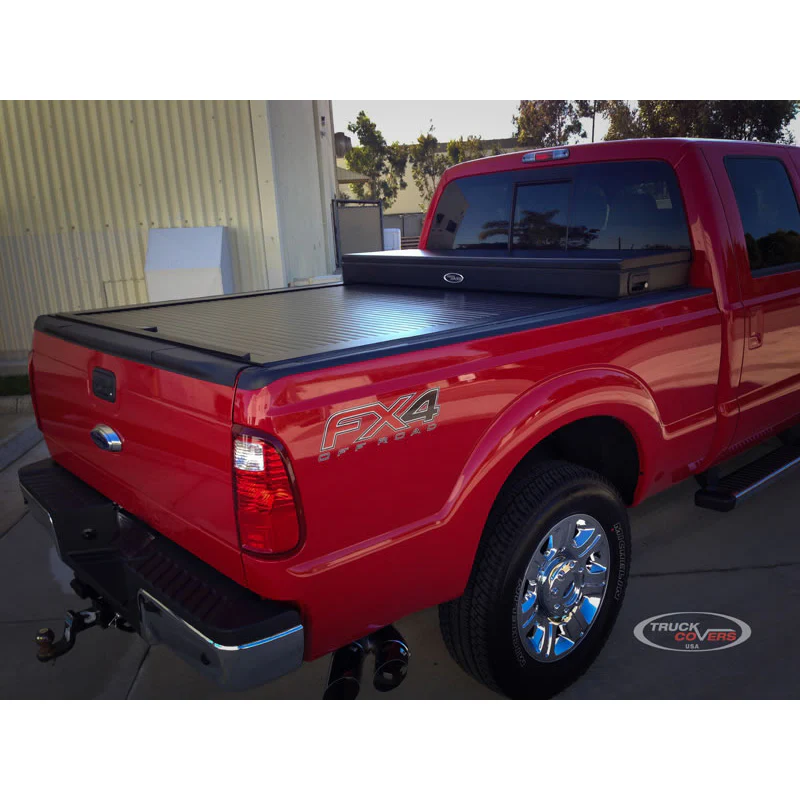 Truck Covers USA American Work Cover - Full Size Toolbox and Hard Rectractable Roll-up Combination Model CRT406 - Image 6