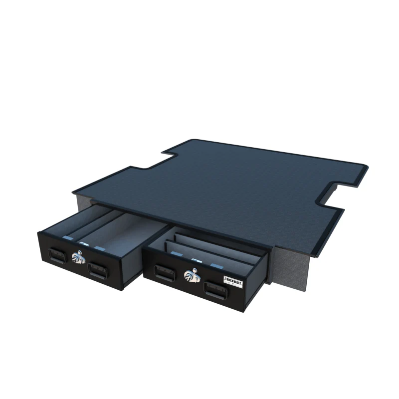 Truck Vault Covered Bed Line Standard 2 Drawer, For Select Toyota Tacoma Model T-TYTACS2-05S-PC