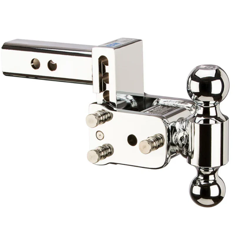 B&W Trailer Hitches Dual Ball Mount Hitches 2" Adj Ball Mount 3" Drop/3-1/2" Rise, Chrome Model TS10033C