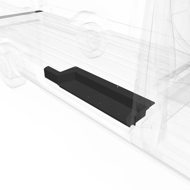 LEGEND Steel Floor Threshold Set With Full Lower Step Ford Transit (all WB lengths) Cargo Van - Yellow, Ford Transit - Single Side Door Model U709-151-1018 - Image 3