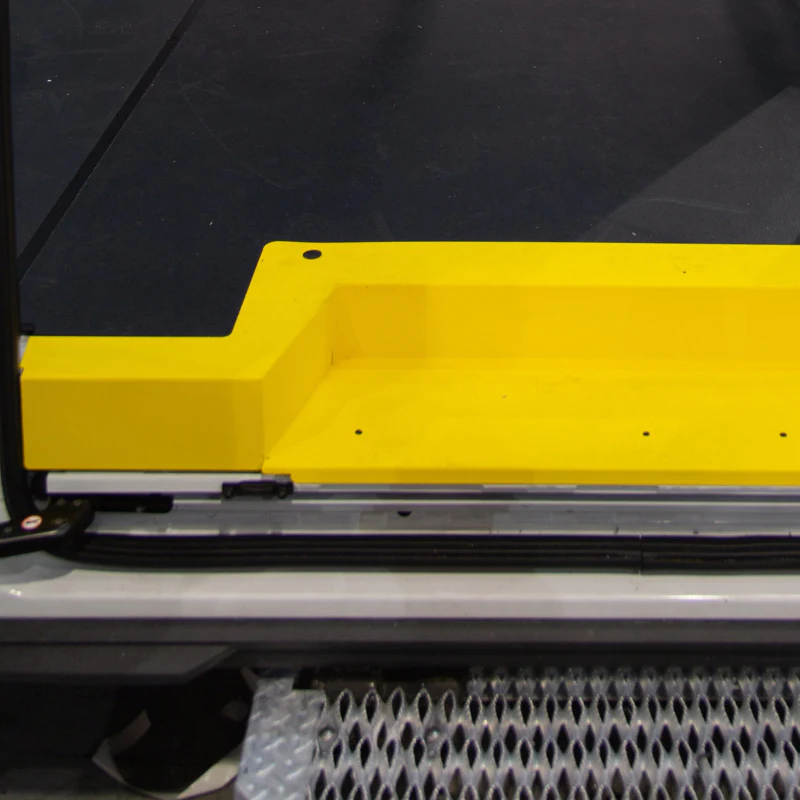 LEGEND Steel Floor Threshold Set With Full Lower Step Ford Transit (all WB lengths) Cargo Van - Yellow, Ford Transit - Single Side Door Model U709-151-1018 - Image 5
