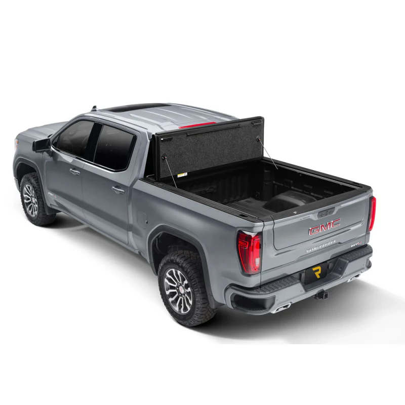 UnderCover Fusion Hard Folding 2019 (New Body Style)-2025 Chevy Silverado/GMC Sierra 1500 5' 10" Bed with or without MultiPro Tailgate - Paint Code 41 Black Model AR12022L-41 - Image 2