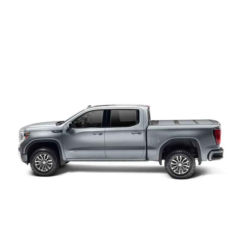 UnderCover Fusion Hard Folding 2019 (New Body Style)-2025 Chevy Silverado/GMC Sierra 1500 5' 10" Bed with or without MultiPro Tailgate - Paint Code G1W Abalone White Model AR12022L-G1W - Image 3