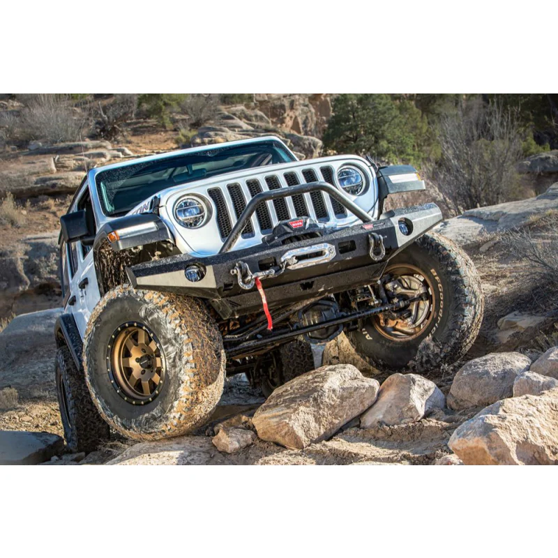 Warn Elite Front Bumper Jeep JL/JT With Grille Guard Model 101337 - Image 2