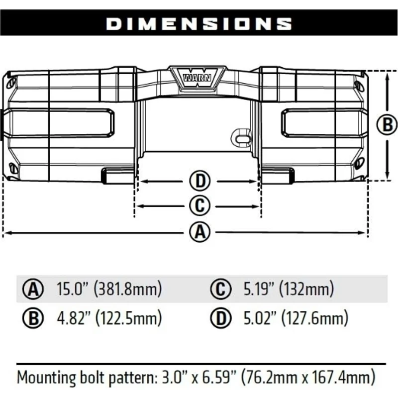 Warn Axon 55 Steel Rope Winch Model 101155 - Image 4