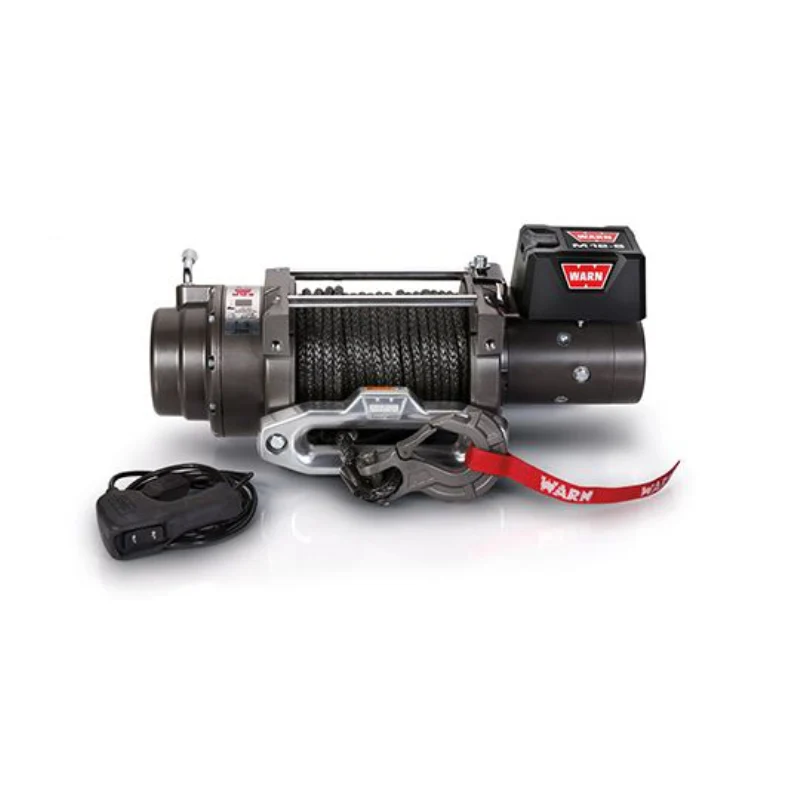 Warn M12-S Heavyweight Winch, Pull Capacity 12,000 lb, 100 Feet Of Spydura Synthetic Rope Model 97720