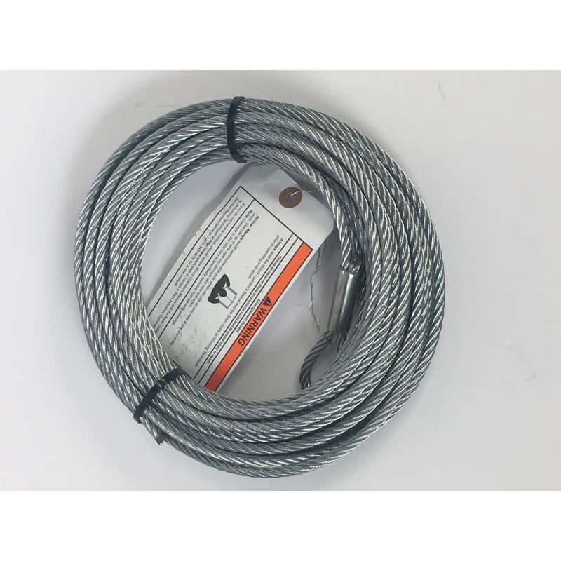 Warn Steel Rope Assembly 1/4 Inch Diameter X 50 Feet Length Model 100973