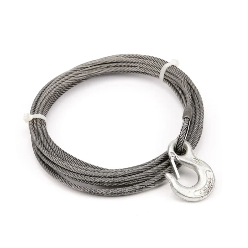 Warn Winch Cable & Hook 1/4 Inch Diameter X 50 Foot Length 6,800 lb Model 24891