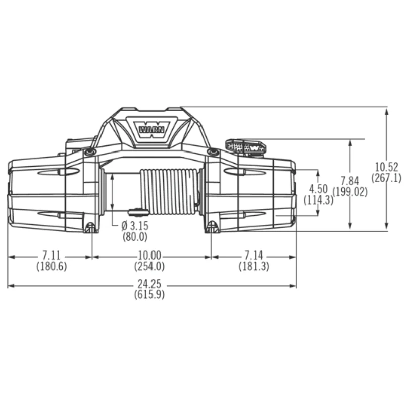 Warn ZEON 12 Winch, Pull Capacity 12,000 lb, 80 Feet Of Steel Rope Model 89120 - Image 2