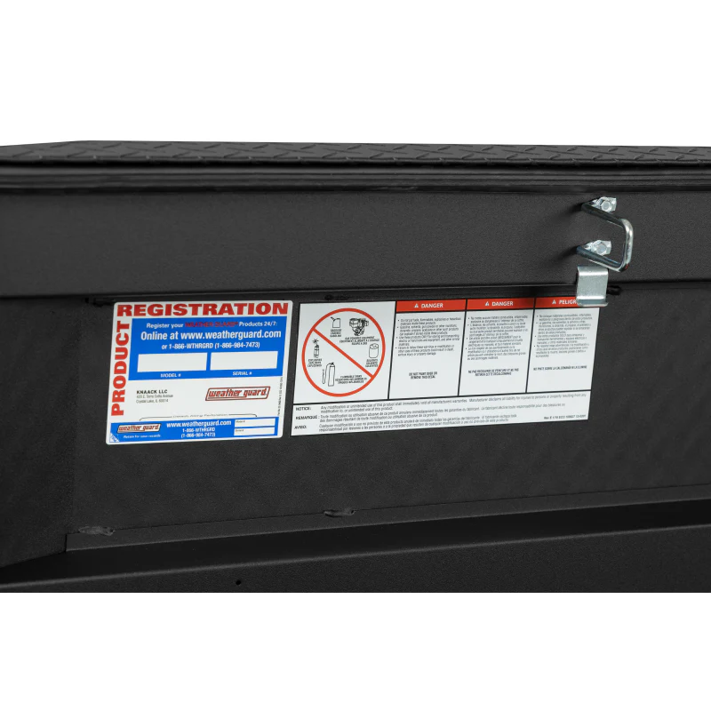 Weather Guard Crossover Tool Box Matte Black Aluminum Extra Wide Model 117-52-04 - Image 9