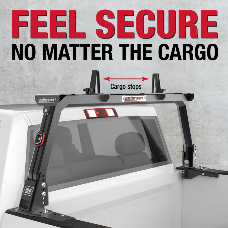 Weather Guard Half Bar Headache Rack Black Aluminum Model 11908-52-01 - Image 4