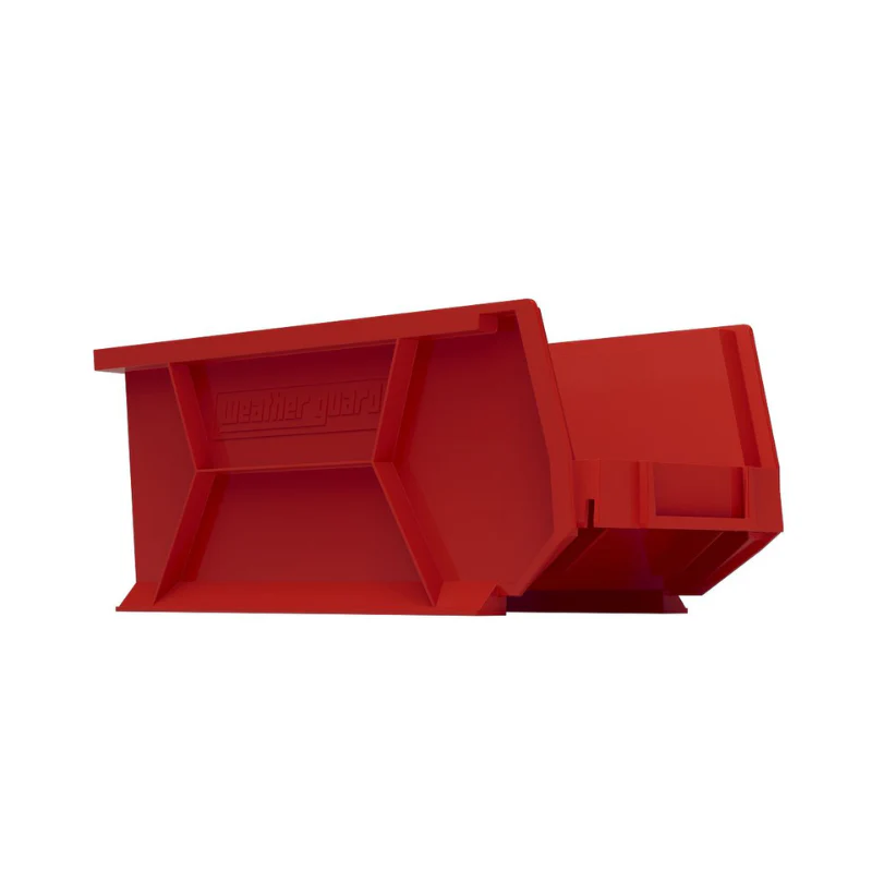 Weather Guard Red Bins, 6in x 6.5in x 15.45in, (6 pack) Model 9854-7-02 - Image 5