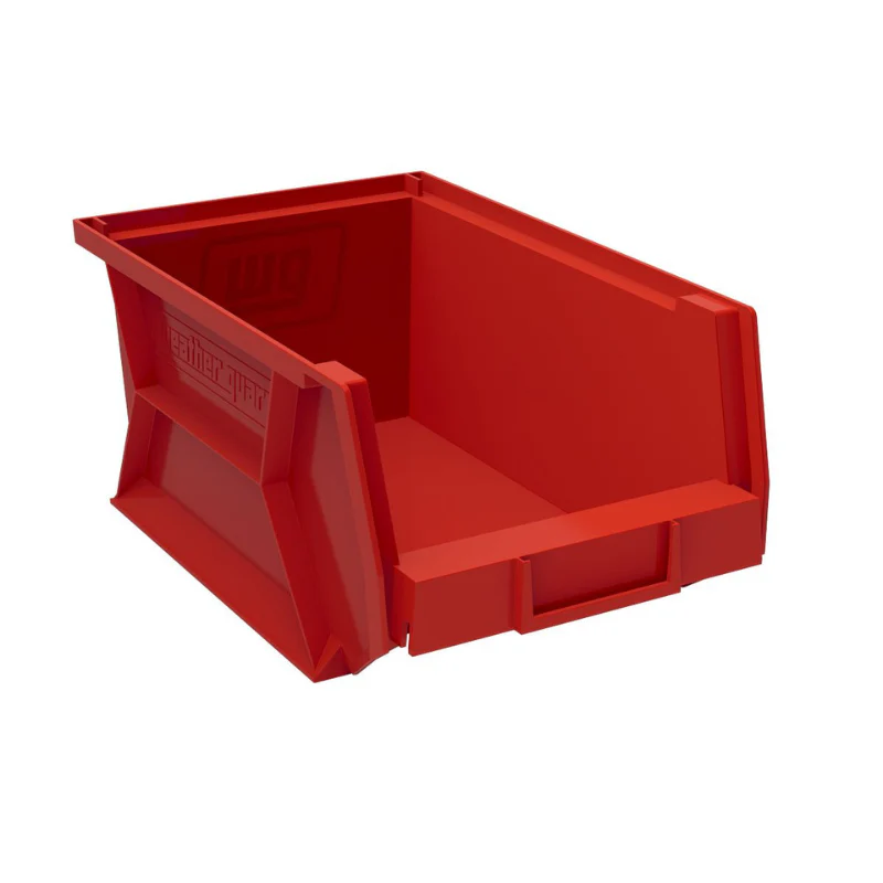 Weather Guard Red Bins, 6in x 7.8in x 15.4in, (6 pack) Model 9859-7-02 - Image 3