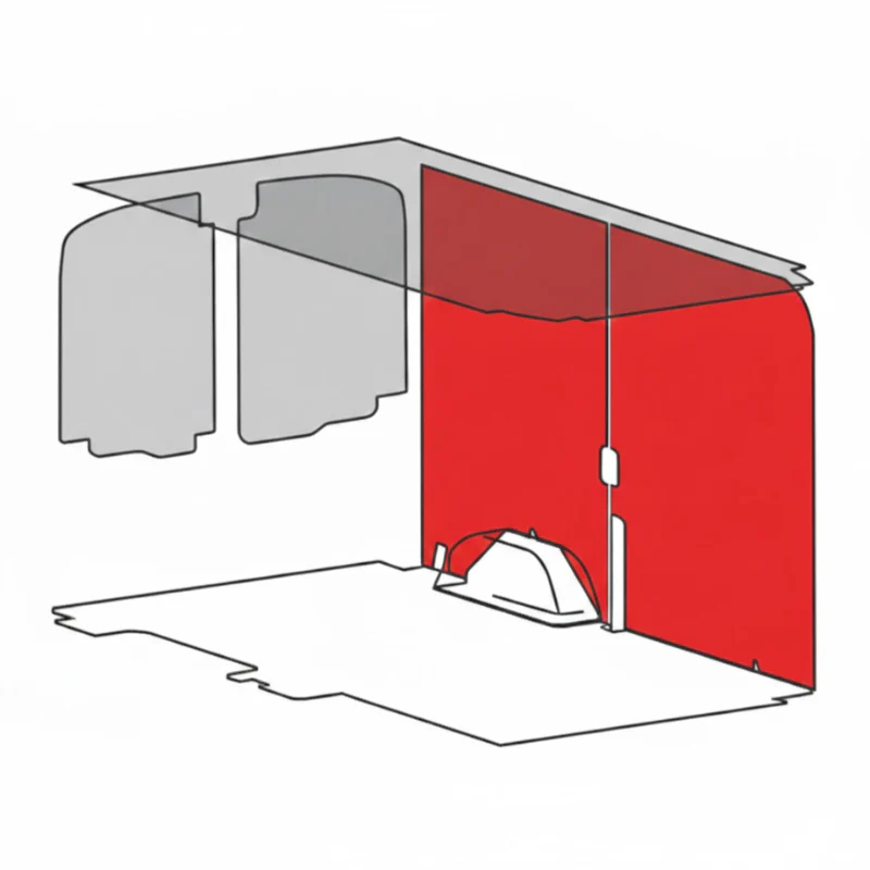 Welfit 2014-Current For Ford Transit 148 Wheelbase Low Roof Wall Liner Kit Model 29311 - Image 5