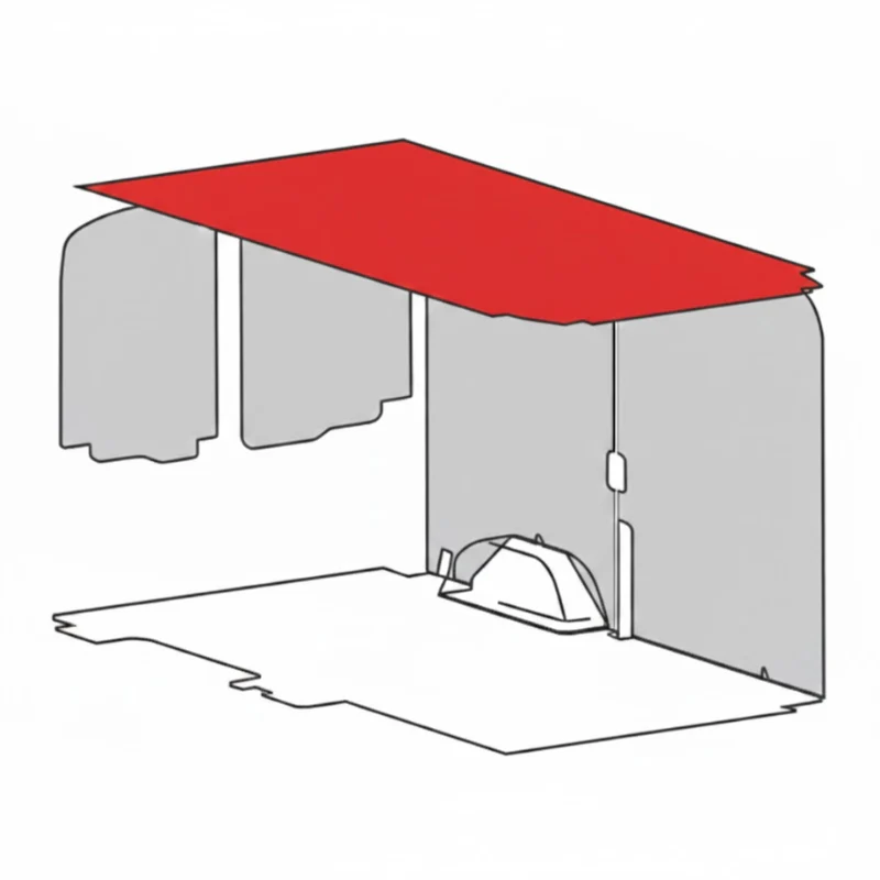 Welfit 2014-Current For Ram Promaster 159 Wheelbase High Roof Ext Ceiling Liner Kit Model RPH159XC - Image 4