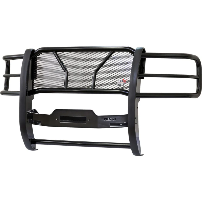 Westin HDX 1-Piece Winch Mount Grille Guard Black Steel Model 57-93685