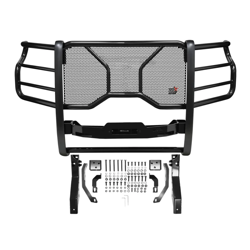 Westin HDX 1-Piece Winch Mount Grille Guard Black Steel Model 57-93995 - Image 5