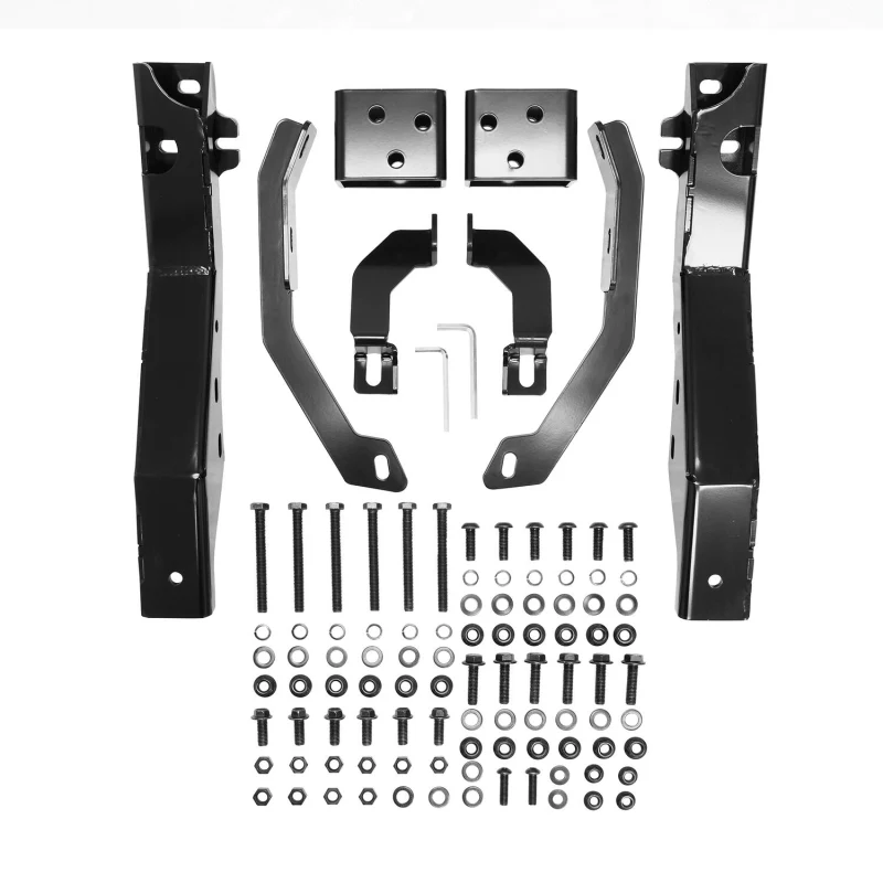 Westin HDX 1-Piece Winch Mount Grille Guard Black Steel Model 57-93995 - Image 6
