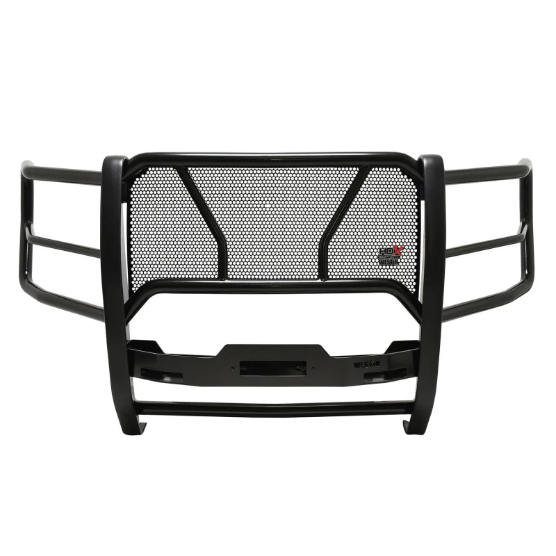 Westin HDX 1-Piece Winch Mount Grille Guard Black Steel Model 57-94015 - Image 3