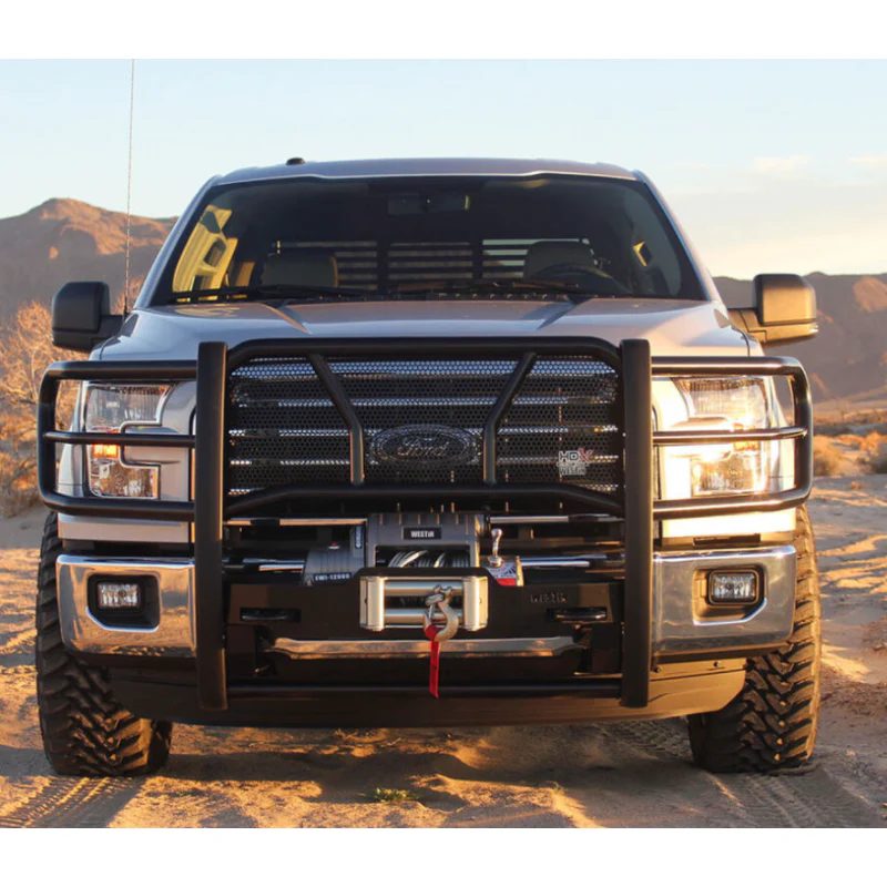 Westin HDX 3-Piece Winch Mount Grille Guard Black Model 57-924025 - Image 2