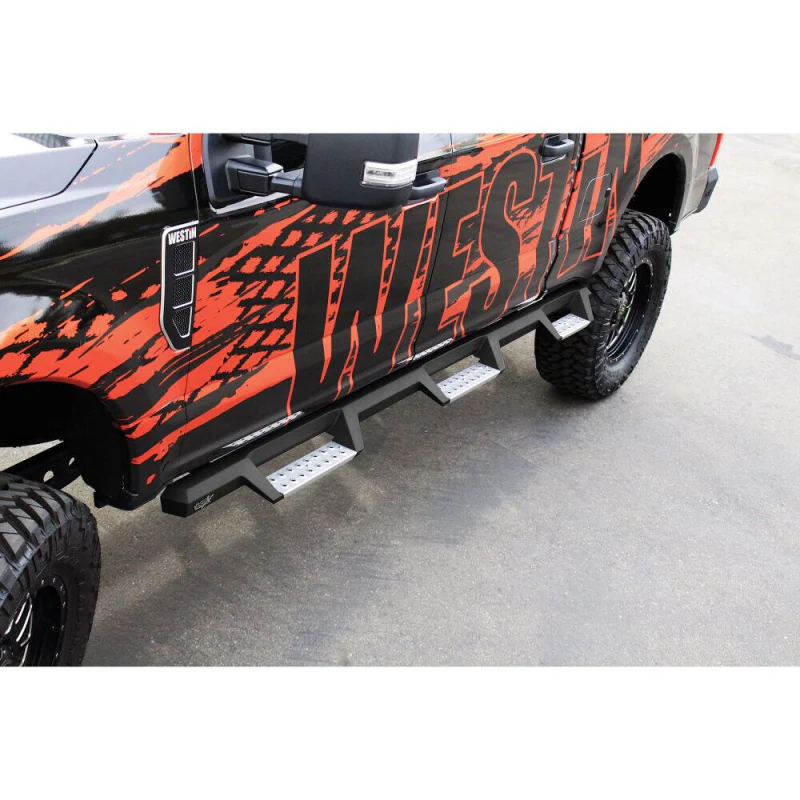 Westin HDX Drop Wheel to Wheel Side Steps Textured Black Stainless Steel Model 56-5340252 - Image 4
