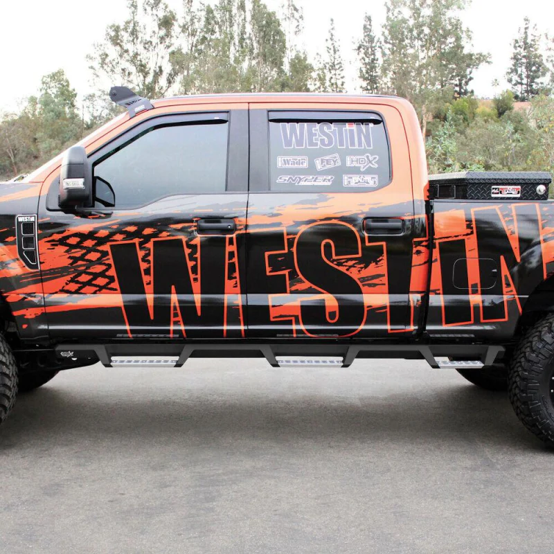 Westin HDX Drop Wheel to Wheel Side Steps Textured Black Stainless Steel Model 56-5340252 - Image 5