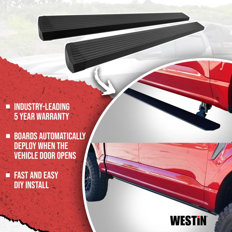 Westin Pro-e Electric Running Boards Textured Black Aluminum Model 29-24195 - Image 10