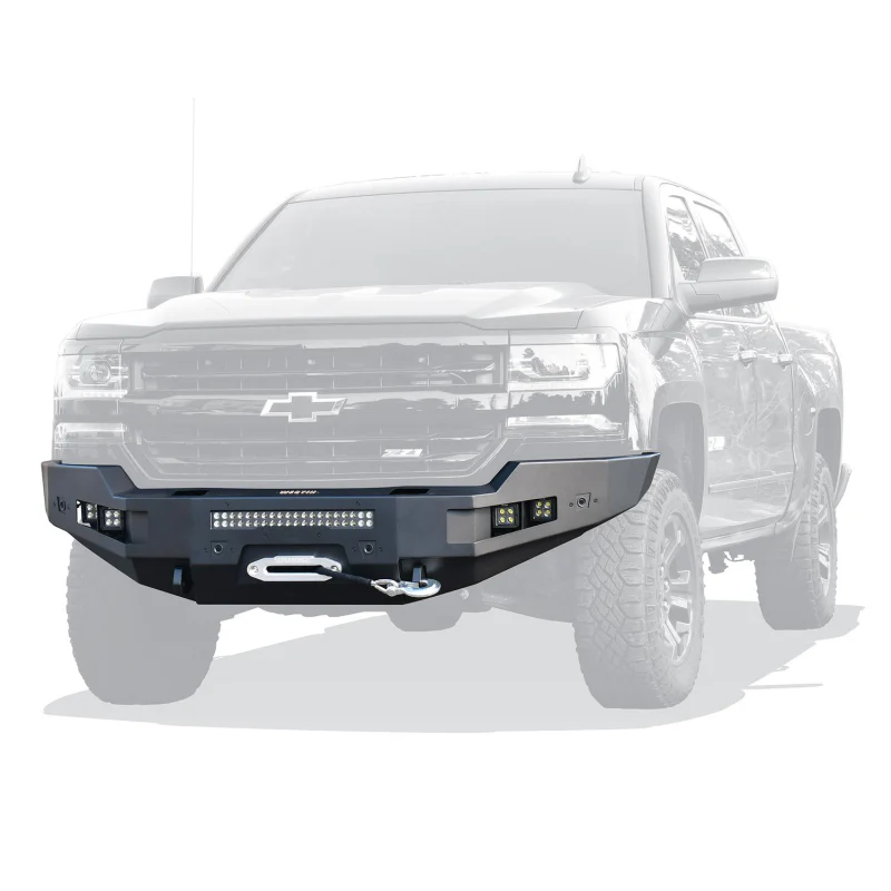 Westin Pro-Series Winch Mount Front Bumper Textured Black Steel Model 58-411165 - Image 5
