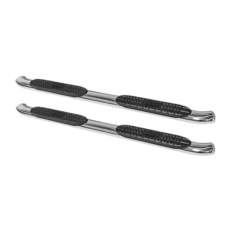 Westin PRO TRAXX 4 Oval Step Nerf Bars Polished Stainless Steel For Double Cab Model 21-23710