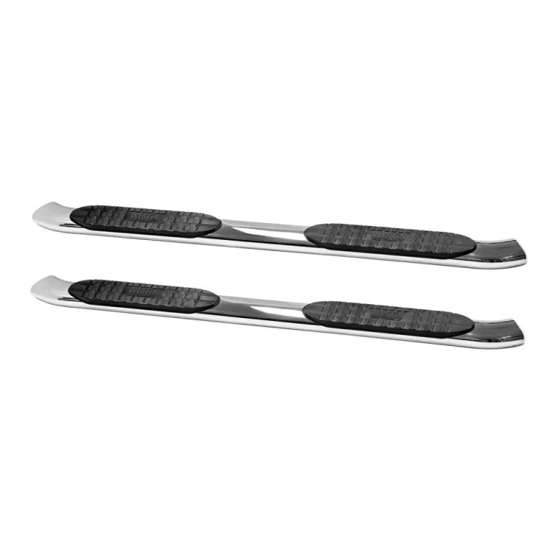 Westin PRO TRAXX 5 Oval Step Nerf Bars Polished Stainless Steel For Double Cab Model 21-53710