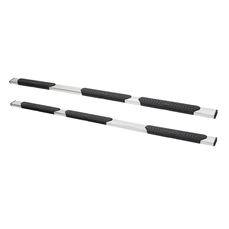 Westin R5 M-Series Wheel to Wheel Step Nerf Bars Polished Stainless Steel 5 in. For Double Cab Model 28-534180
