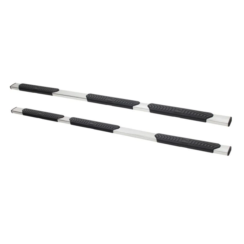 Westin R5 M-Series Wheel to Wheel Step Nerf Bars Polished Stainless Steel 5 in. For Double Cab Model 28-534590
