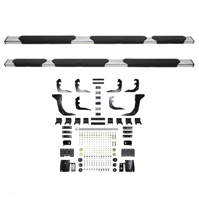 Westin R5 M-Series Wheel to Wheel Step Nerf Bars Polished Stainless Steel 5 in. For Quad Cab Model 28-534730 - Image 2
