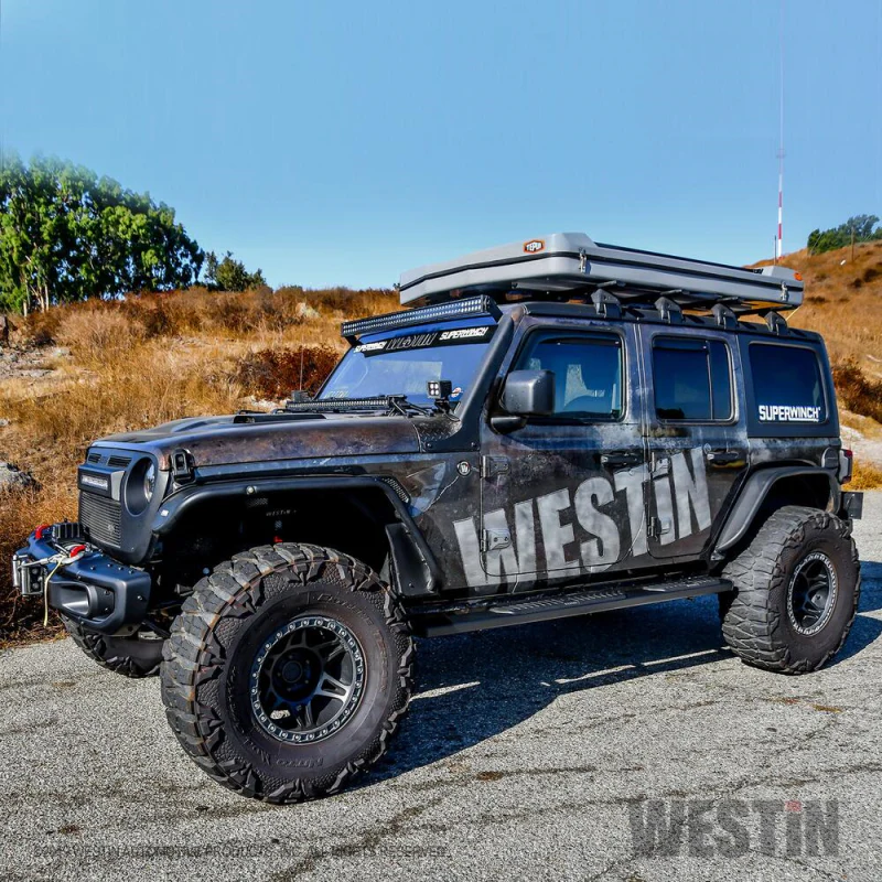 Westin R5 Step Nerf Bars 5 in. Black For Double Cab Model 28-51315 - Image 2